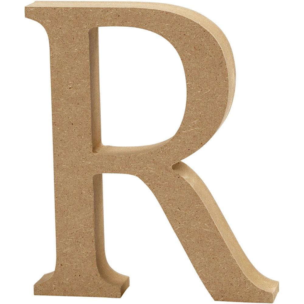 Letter, R, H: 13 cm, thickness 2 cm, 1 pc