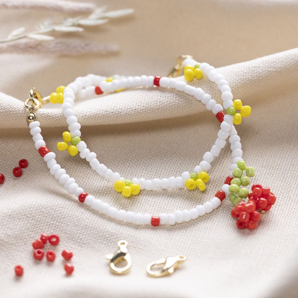 A cherry and a lemon bracelet