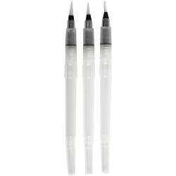 Water Brushes, size S+M+L, 10 ml, 3 pc/ 1 pack