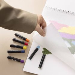 Oil Pastels Pad, A4, sheet 210x297 mm, 300 g, white, 15 sheet/ 1 pc
