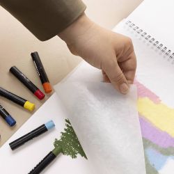 Oil Pastels Pad, A5, sheet 148x210 mm, 300 g, white, 15 sheet/ 1 pc