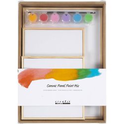 Canvas Panel Painting Set, colorful, 1 pack