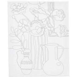 Colour-in Canvas, Floral still life, D. 1,6 cm, size 24x30 cm, 360 g, 1 pc