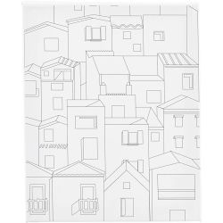 Colour-in Canvas, City, D. 1,6 cm, size 24x30 cm, 360 g, 1 pc