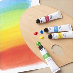 Gouache Paint, standard colours, 6x20 ml/ 1 pack