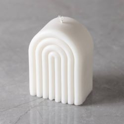 Silicone Mould, Arch, H: 8 cm, W: 5,5 cm, dia. 4 cm, 1 pc/ 1 pack