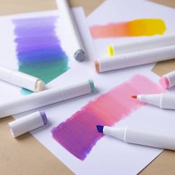 Illustration Marker, line 1+8 mm, pastel colours, 12 pc/ 1 pack