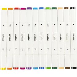 Illustration Marker, line 1+8 mm, standard colours, 12 pc/ 1 pack