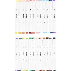 Illustration Marker, line 1+8 mm, additional colours, 24 pc/ 1 pack