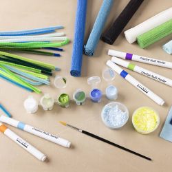 Plus Color Craft Paint, blue/green harmony, 6x5 ml/ 1 pack
