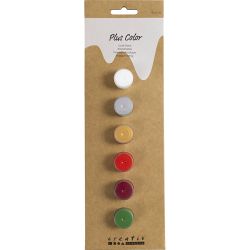 Plus Color Craft Paint, christmas colours, 6x5 ml/ 1 pack