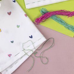 Embroidery Thread, thickness 1 mm, colorful, 10x8 m/ 1 pack