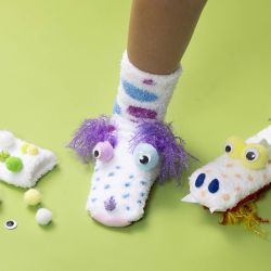 Fluffy Socks, size One-size, white, 1 pair