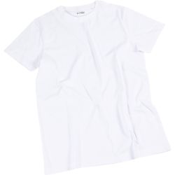 T-shirts, W: 55 cm, size large, round neck, 145 g, white, 1 pc