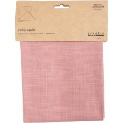 Fabric napkin, size 42x42 cm, 185 g, rose, 2 pc/ 1 pack