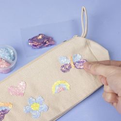 Pencil Case, Rectangular, H: 10 cm, D. 7 cm, W: 23 cm, light natural, 1 pc