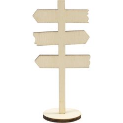 Standing signpost