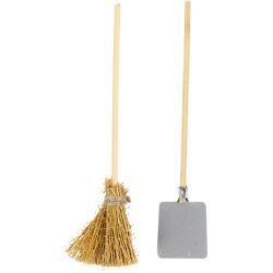 Shovel and broom