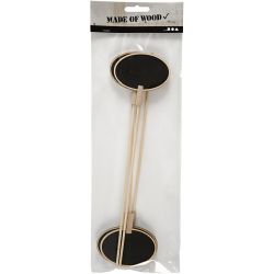 Sign on a stick