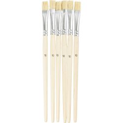 Flat school brushes