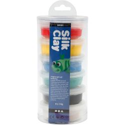 Silk Clay®, standard colours, 6x14 g/ 1 pack
