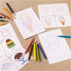 Mini Craft Kit Drawing, Sweet things, 1 pack