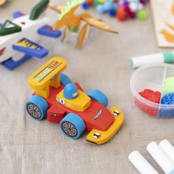 Mini Craft Kit Painting, Racing car, colorful, 1 pack