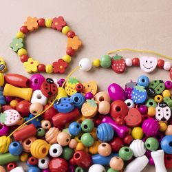 Mini Craft Mix Jewellery, ca. 564 pc, happy colours, 1 pack