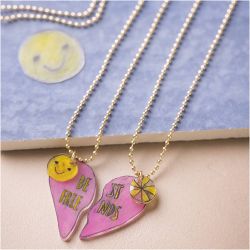 Mini Craft Kit Jewellery, Shrink Plastic Friendship Necklaces, 1 pack