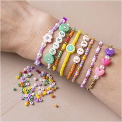 Mini Craft Mix Jewellery, Colourful Bracelets, 1 pack