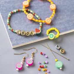 Craft Mix Jewellery, Fruit Mix, ca. 1600+ pc, bold colours, 1 pack
