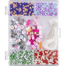 Craft Mix Jewellery, Candy Mix, ca. 1600+ pc, pastel colours, 1 pack