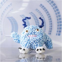 Mini Craft Kit Modelling, Monster Bobby, light blue, 1 pack