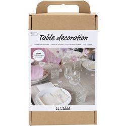 Craft Kit Table Decoration, pastel colours, 1 pack