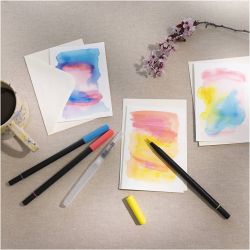Mini Craft Kit Watercolour, Cards and envelopes, 1 pack