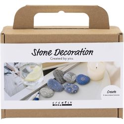 Mini Craft Kit Stone Decorating, blue, 1 pack
