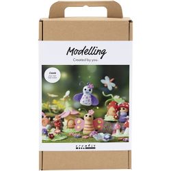 Craft Kit Modelling, Fairy, pastel colours, 1 pack