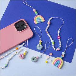 Mini Craft Kit Modelling, Mobile charm, assorted colours, 1 pack