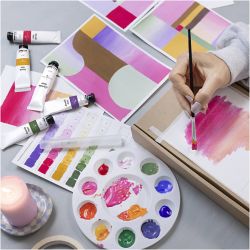 Craft Kit Gouache , Paintings, assorted colours, 1 pack