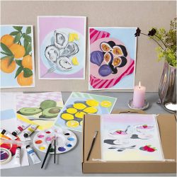 Starter Craft Kit Gouache, Paintings, assorted colours, 1 pack