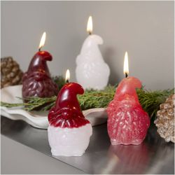 Craft Kit Candle Making, Santa Claus, matt transparent, red, 1 pack
