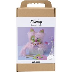 Craft Kit Sewing, Cat, assorted colours, 1 pack